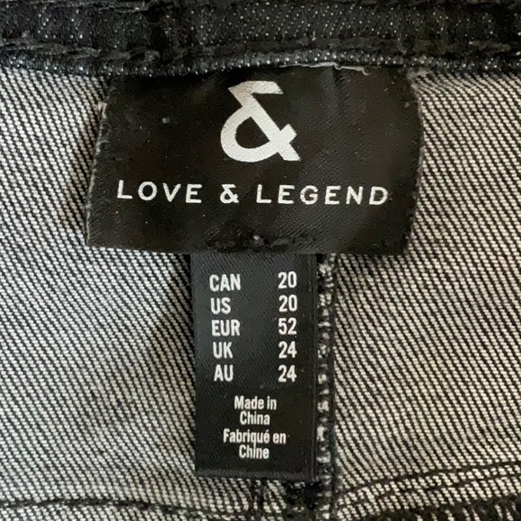 Love and legend black jeans with hoops - Picture 9 of 9